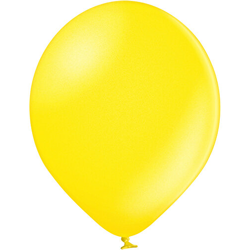 4C-Metallicballons Mit TopQualityPrint , gelb, Naturkautschuk, , Bild 1