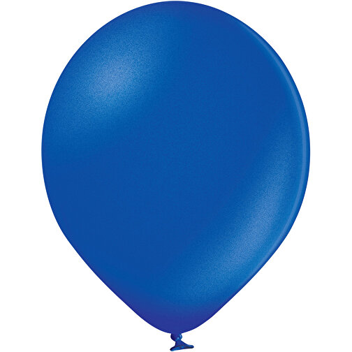 4C-Metallicballons Mit TopQualityPrint , royalblau, Naturkautschuk, , Bild 1