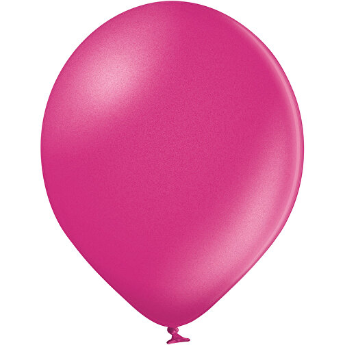4C-Metallicballons Mit TopQualityPrint , magenta, Naturkautschuk, , Bild 1
