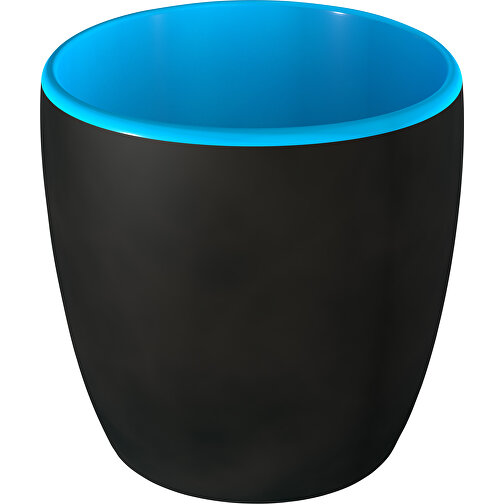 Kössinger Ennia Black Mat Inside , schwarzmatt/blau, Steinzeug, 8,00cm x 8,50cm x 8,00cm (Länge x Höhe x Breite), Bild 2