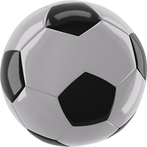 Fußball Gold 30-Panel-Promotionball - Individuell Bedruckt , hellgrau / schwarz, PU/PVC, 3-lagig, , Bild 1