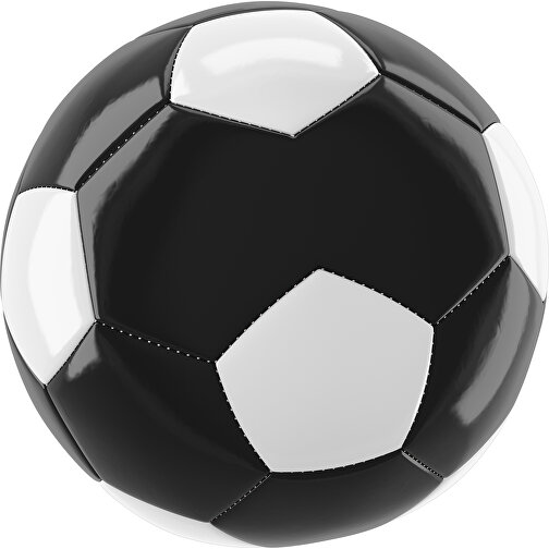 Fußball Gold 30-Panel-Promotionball - Individuell Bedruckt , schwarz / weiß, PU/PVC, 3-lagig, , Bild 1