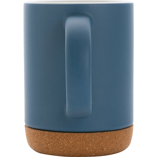Keramikbecher Mit Korkboden, Blau , blau, Keramik, 7,60cm x 10,50cm (Länge x Höhe), Bild 3
