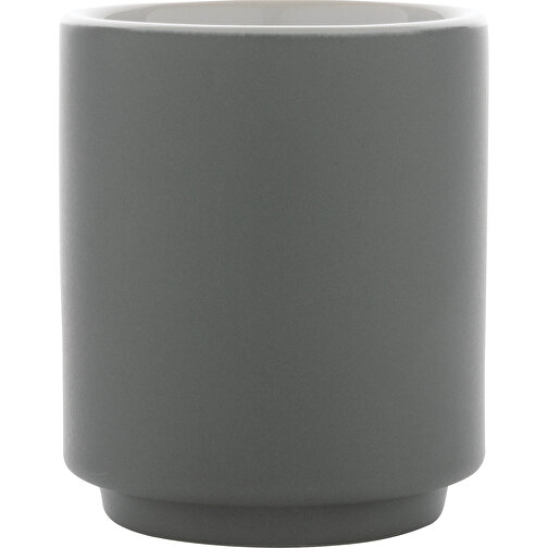 Stapelbare Keramiktasse, Grau , grau, Keramik, 6,80cm x 8,00cm (Länge x Höhe), Bild 4