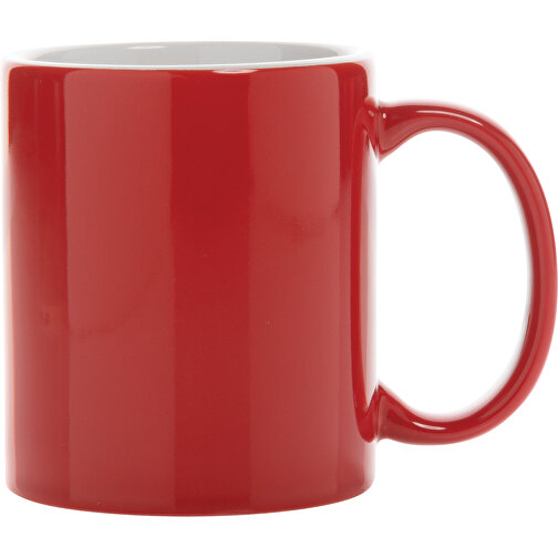 Basic Keramiktasse, Rot , rot, Keramik, 8,00cm x 9,50cm (Länge x Höhe), Bild 1
