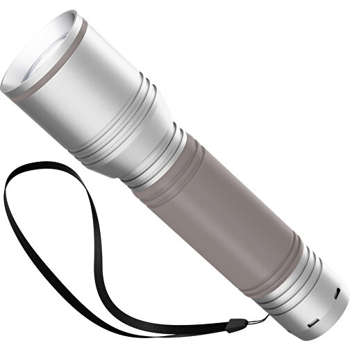 Taschenlampe REEVES MyFLASH 700 , Reeves, silber / braun, Aluminium, Silikon, 130,00cm x 29,00cm x 38,00cm (Länge x Höhe x Breite), Bild 1