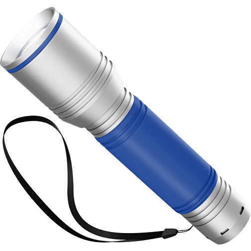 Taschenlampe REEVES MyFLASH 700 , Reeves, silber / blau, Aluminium, Silikon, 130,00cm x 29,00cm x 38,00cm (Länge x Höhe x Breite), Bild 1