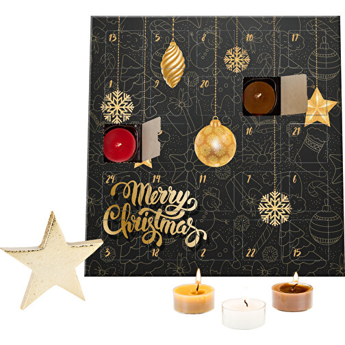 Juego de regalo / artículos de regalo: Velas perfumadas Calendario de Adviento Merry Christmas, Imagen 1