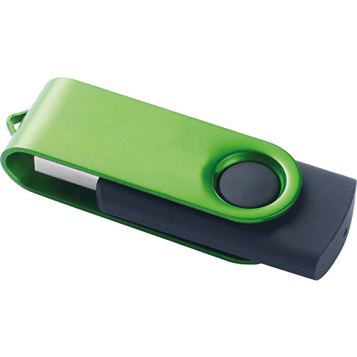 USB 3.0  Schwarzer Memorystick , grün MB , 8 GB , ABS, Aluminum MB , 10 - 30 MB/s MB , 5,60cm x 1,00cm x 2,00cm (Länge x Höhe x Breite), Bild 1