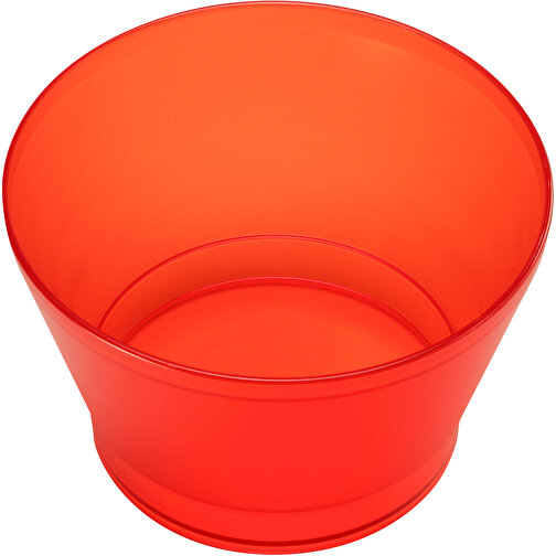 Snack- Und Müslischale , gefrostet rot, PS, 8,00cm (Höhe), Bild 1