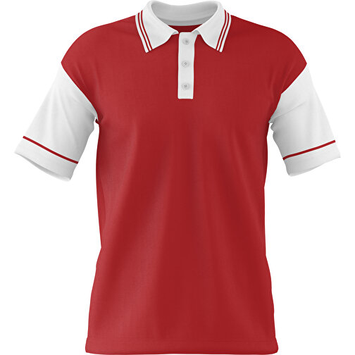 Poloshirt Individuell Gestaltbar , weinrot / weiß, 200gsm Poly / Cotton Pique, 2XL, 79,00cm x 63,00cm (Höhe x Breite), Bild 1