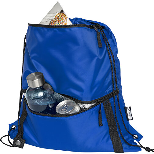 Adventure termoizolowana torba ściągana sznurkiem o pojemności 9 l z materiału z recyklingu z ce, Obraz 5