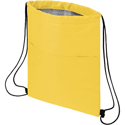 Oriole Kühltasche Mit Kordelzug 5L , gelb, 210D Polyester, 32,00cm x 43,00cm (Länge x Höhe), Bild 6