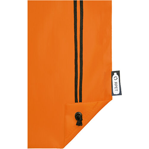 Oriole Sportbeutel Aus RPET 5L , Green Concept, orange, 190T Recyceltes Polyester, 33,00cm x 44,00cm (Länge x Höhe), Bild 6