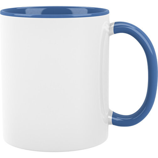 Sublimations Tasse , weiß / blau, Keramik, 9,50cm (Höhe), Bild 1