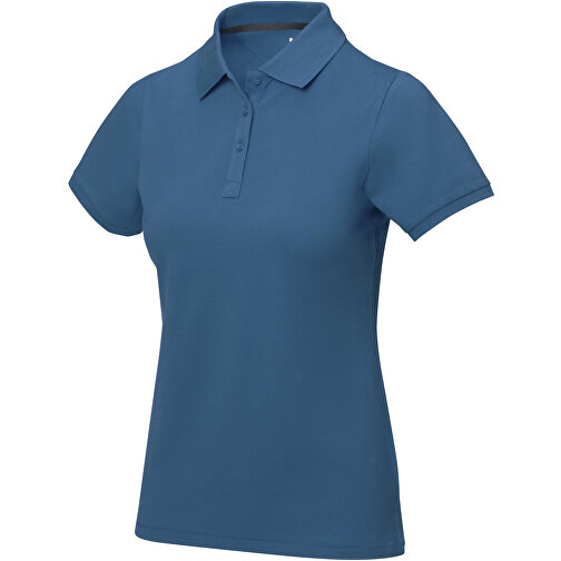 Calgary Poloshirt Für Damen , tech blue, Piqué Strick  Baumwolle, 200 g/m2, XL, , Bild 1