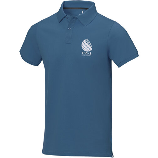 Calgary Poloshirt Für Herren , tech blue, Piqué Strick 100% BCI Baumwolle, 200 g/m2, S, , Bild 2
