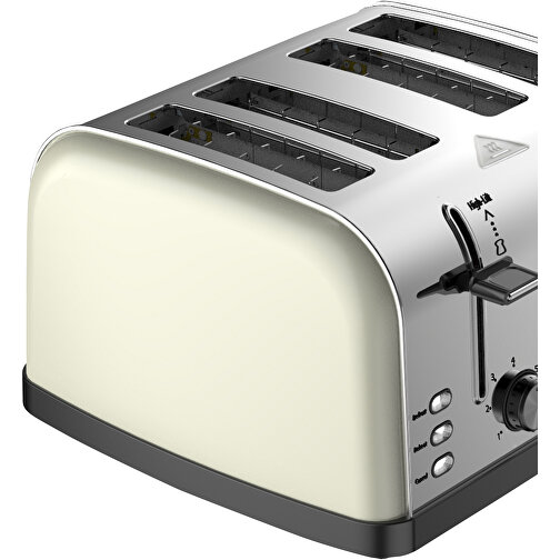 Prixton Bianca Toaster , weiss, Edelstahl, 18,00cm x 27,50cm x 39,50cm (Länge x Höhe x Breite), Bild 6