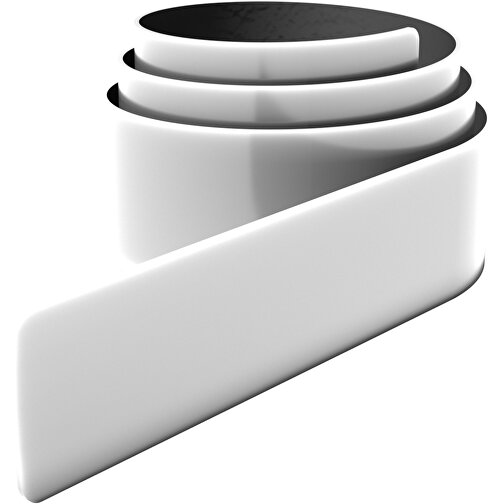RFX™ 38 Cm Reflektierendes TPU Schnapparmband , weiss, TPU Kunststoff, 38,00cm x 3,00cm (Länge x Breite), Bild 1