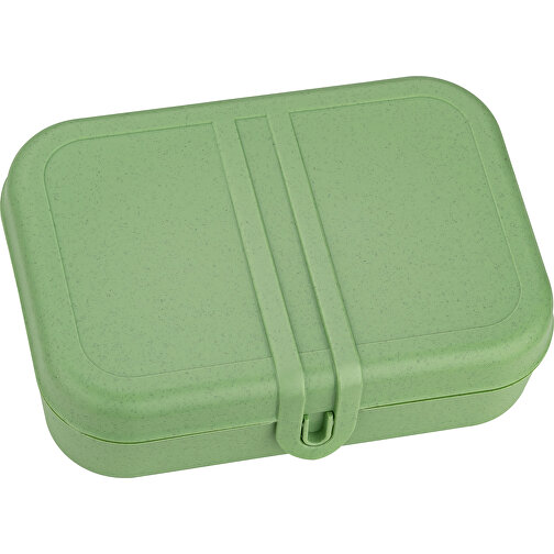 PASCAL L Lunchbox , Koziol, nature leaf green, Organic Bio-Circular, 23,20cm x 6,20cm x 16,60cm (Länge x Höhe x Breite), Bild 1