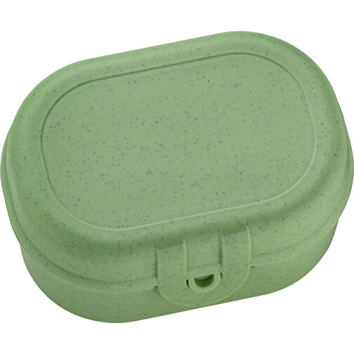 PASCAL MINI Lunchbox , Koziol, nature leaf green, Organic Bio-Circular, 9,60cm x 5,20cm x 7,00cm (Länge x Höhe x Breite), Bild 1