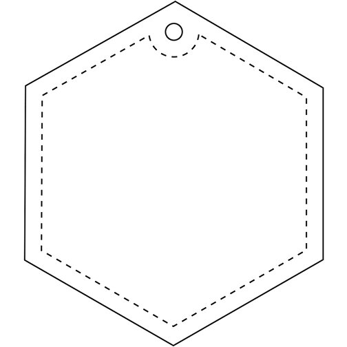 Attache réfléchissante RFX™ hexagonale en TPU, Image 3