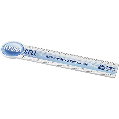 Tait 15 cm circle-shaped recycled plastic ruler, Imagen 1
