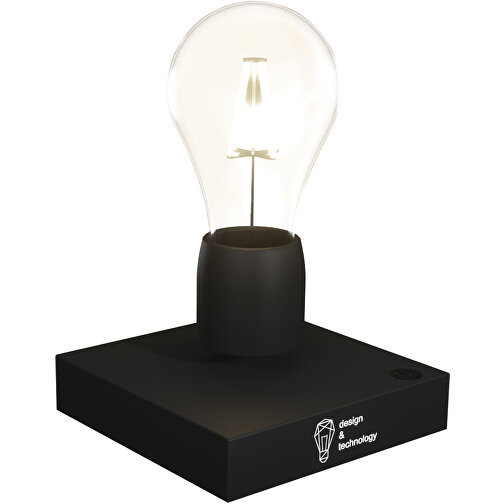 SCX.design F20 Schwebende Lampe , schwarz, ABS Kunststoff, Gummi, 12,00cm x 16,00cm x 12,00cm (Länge x Höhe x Breite), Bild 1