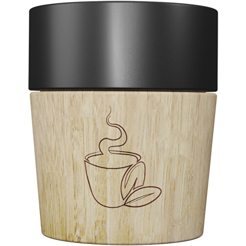 SCX.design D06 4-teiliges Magnetisches Keramik-Kaffeebecher-Set , schwarz, Keramik, Kautschukholz, 9,00cm (Höhe), Bild 3