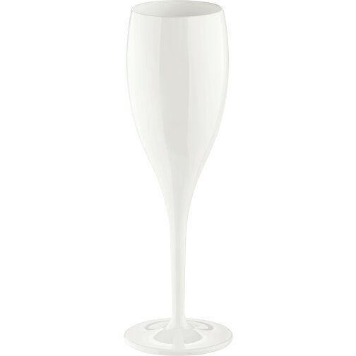 CHEERS No. 1 Sektglas , Koziol, cotton white, Koziol Superglas, 6,80cm x 19,10cm x 6,80cm (Länge x Höhe x Breite), Bild 1