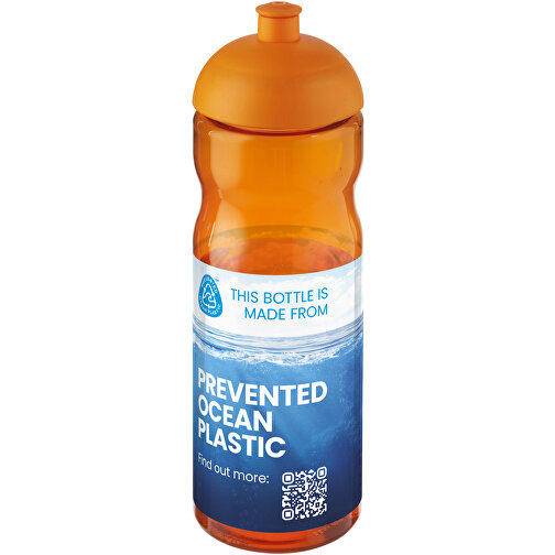 H2O Active® Eco Base 650 Ml Sportflasche Mit Stülpdeckel , orange, PCR Kunststoff, 90% PP Kunststoff, 10% TPE Kunststoff, 22,30cm (Höhe), Bild 2