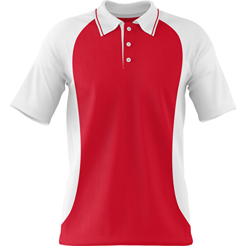 Poloshirt Individuell Gestaltbar , dunkelrot / weiß, 200gsm Poly/Cotton Pique, S, 65,00cm x 45,00cm (Höhe x Breite), Bild 1