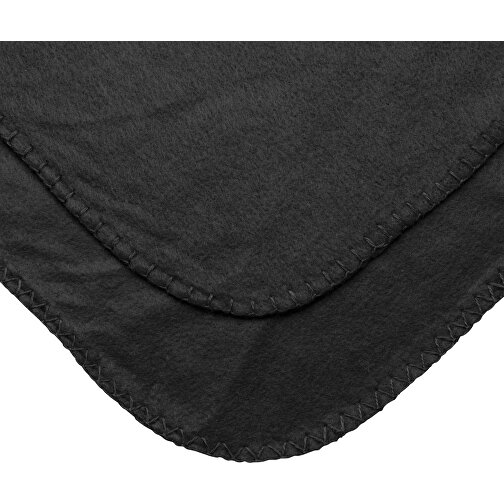 Fleece-Decke Im Etui, Schwarz , schwarz, Polyester, 150,00cm x 1,00cm (Länge x Höhe), Bild 3