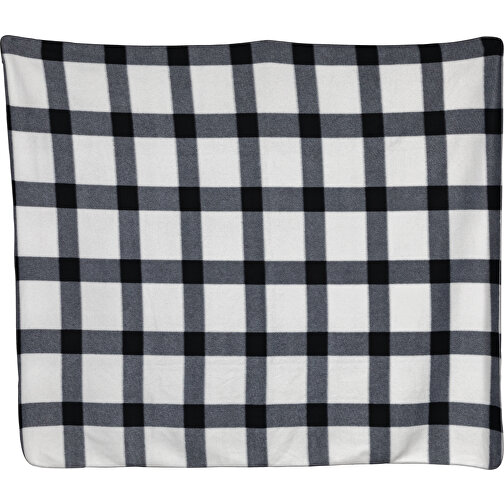 Weiche Karierte Fleece-Decke, Weiß , weiß, Polyester, 127,00cm x 0,50cm (Länge x Höhe), Bild 2