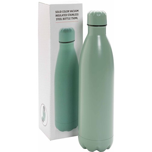 Solid Color Vakuum Stainless-Steel Flasche 750ml, Grün , grün, Edelstahl, 8,10cm x 30,60cm (Länge x Höhe), Bild 8