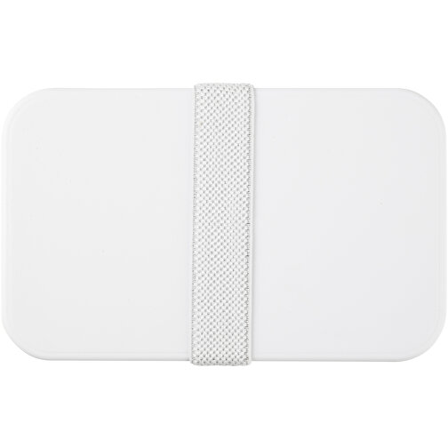 MIYO Pure Doppel-Lunchbox, Antimikrobiell , weiß / weiß / weiß, 99% PP Kunststoff, 1% Antibakterieller Zusatzstoff, 18,00cm x 11,30cm x 11,00cm (Länge x Höhe x Breite), Bild 6