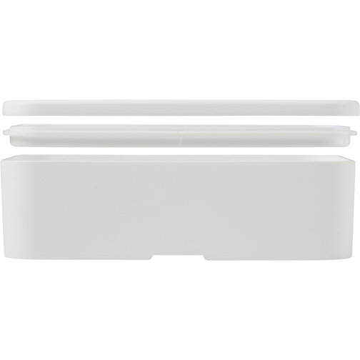 MIYO Pure Lunchbox, Antimikrobiell , weiß / weiß, 99% PP Kunststoff, 1% Antibakterieller Zusatzstoff, 18,00cm x 6,00cm x 11,00cm (Länge x Höhe x Breite), Bild 6