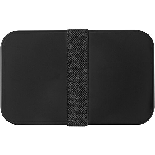 MIYO Doppel-Lunchbox , schwarz / schwarz / schwarz, PP Kunststoff, 18,00cm x 11,30cm x 11,00cm (Länge x Höhe x Breite), Bild 6