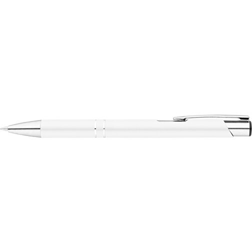 RE-BETA. Kugelschreiber Aus Recyceltem Aluminium , weiss, Recyceltes Aluminium, 1,00cm (Höhe), Bild 3