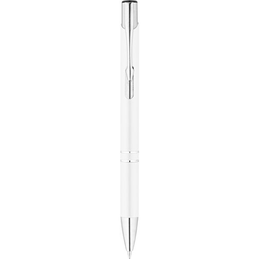 RE-BETA. Kugelschreiber Aus Recyceltem Aluminium , weiss, Recyceltes Aluminium, 1,00cm (Höhe), Bild 4