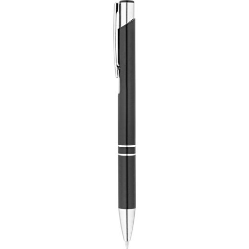 RE-BETA. Kugelschreiber Aus Recyceltem Aluminium , schwarz, Recyceltes Aluminium, 1,00cm (Höhe), Bild 1