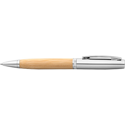 FUJI. Kugelschreiber Aus Bambus Und Metall Mit ABS-Gehäuse , natur, Bambus. ABS. Metall, 1,00cm (Höhe), Bild 3