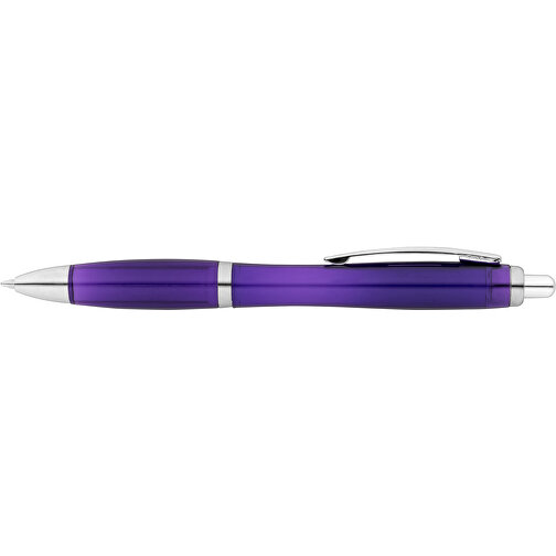 SWING RPET. RPET-Kugelschreiber Mit Metallclip , lila, RPET. Metall, 1,00cm (Höhe), Bild 3