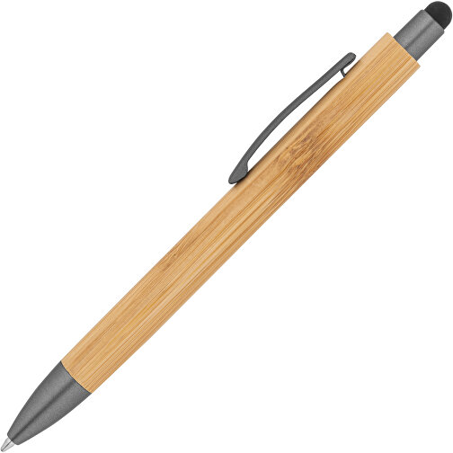 ZOLA. Kugelschreiber Aus Bambus Mit Mattem Oberfläche , gewehrmetall, Bambus und Metall, 1,00cm (Höhe), Bild 2