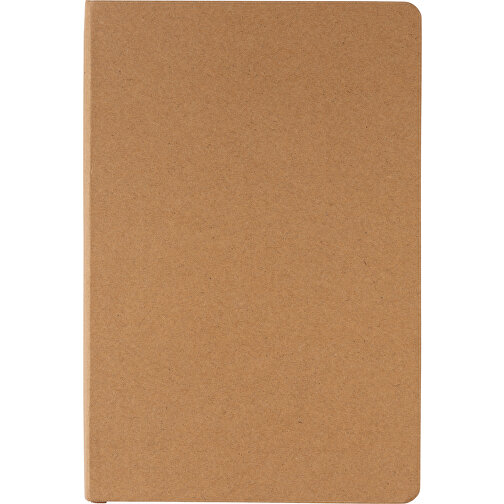 A5 Hardcover Notizbuch, Braun , braun, Papier, 21,30cm x 1,30cm (Länge x Höhe), Bild 2