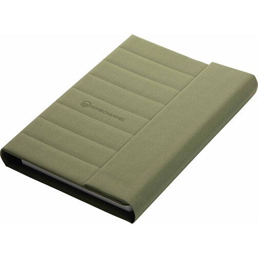 Impact Aware™ A5 Notebook Mit Magnetverschluss, Grün , grün, PET - recycelt, 23,00cm x 2,50cm (Länge x Höhe), Bild 9