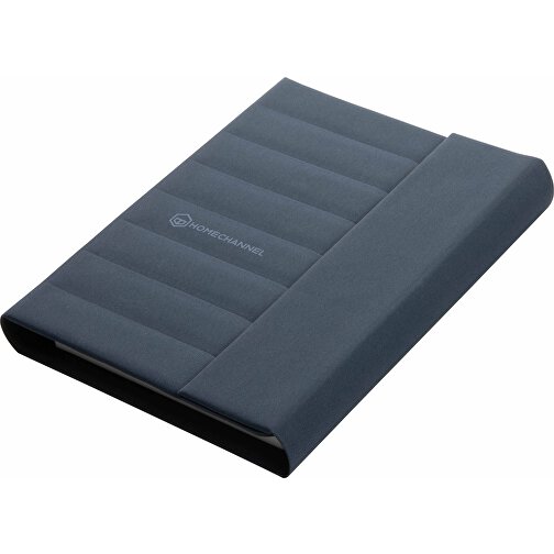 Impact Aware™ A5 Notebook Mit Magnetverschluss, Navy Blau , navy blau, PET - recycelt, 23,00cm x 2,50cm (Länge x Höhe), Bild 9