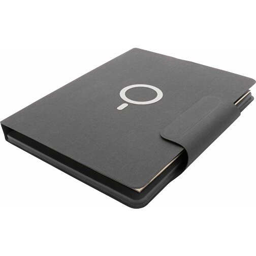 Artic Magnetisches 10W Wireless Charging A4 Portfolio, Schwarz , schwarz, PU, 31,50cm x 3,00cm (Länge x Höhe), Bild 10