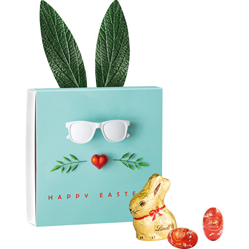 Lindt Gift Promocyjny Slipcase 'Rabbit Ears' Small Treasures, Gold Rabbit, Obraz 1