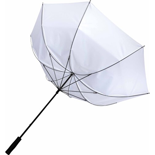 30' Impact AWARE™ RPET 190T Stormproof-Schirm, Weiß , weiß, PET - recycelt, 97,00cm (Höhe), Bild 3